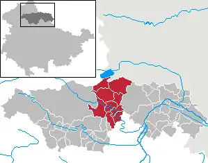 Kaart van Kyffhäuser