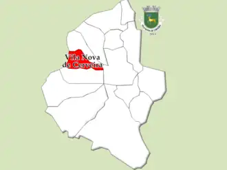 Kaart van Vila Nova de Cerveira