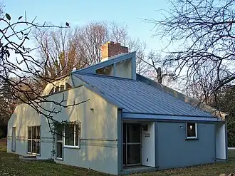 Achterzijde van het huis