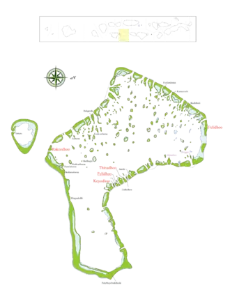 Kaart van Vaavu-atol