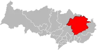 Locatie van het kanton