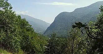 Zicht op het Val Chisone