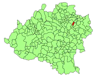 Kaart van Valdegeña