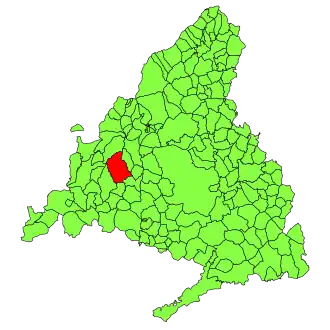 Kaart van Valdemorillo