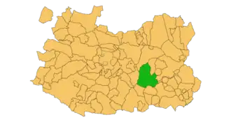 Kaart van Valdepeñas