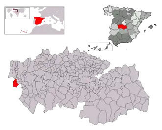 Kaart van Valdeverdeja