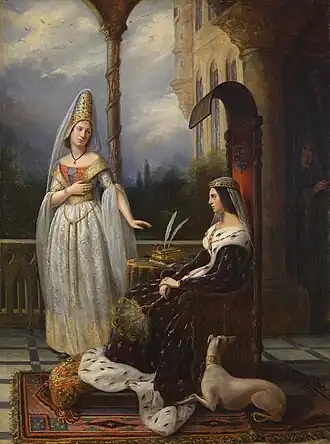 Portret Valentina Visconti en Odette de ChampdiversAnna Rimbaut-Borrel, 1838