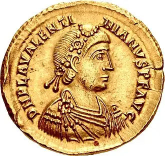 solidus keizer Valentinianus