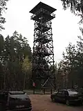 uitkijktoren in het natuurpark Valgesoo maastikukaitseala