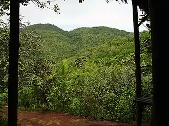 Zicht op Vallée de Mai.