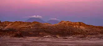 Het landschap van de Valle de la Luna