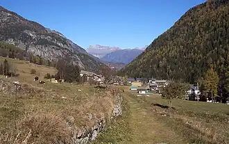 Gezicht op Vallorcine, januari 2021