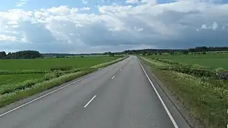 De Valtatie 3 tussen Jalasjärvi en Kurikka.