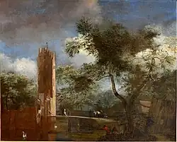 De ruïne van Kostverloren, door Jan van Kessel circa 1664 geschilderd