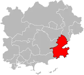 Locatie van het kanton