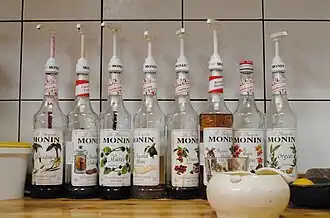 Verschillende Monin-siropen