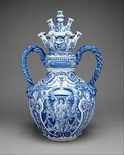 Delfts Blauw vaas (ca. 1690)