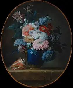 Vaas met bloemen en schelp (1780)