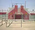 Foto van een van de ingangen van het stadion (2009).