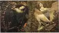 Schilderij van Viktor Vasnetsov (1896) met links een Sirin en rechts een Alkonost