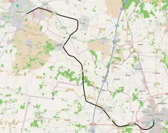 Spoorlijn Vechta - Cloppenburg op de kaart