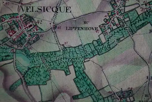 Velzeke op de Ferrariskaart