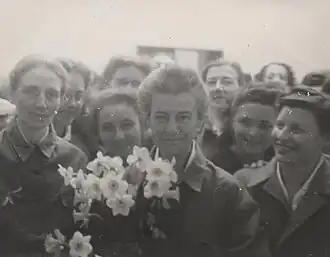 Annie van Velzen, voorjaar 1945