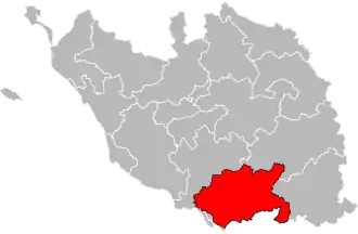 Locatie van het kanton