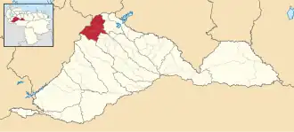 Locatie van de gemeente in Barinas