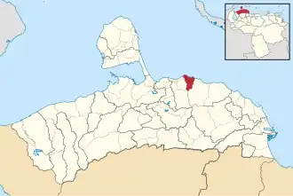 Locatie van de gemeente in {{{staat}}}