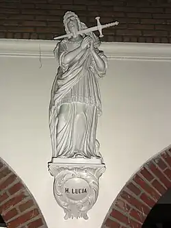 Sint-Josefkerk, beeld H.Lucia