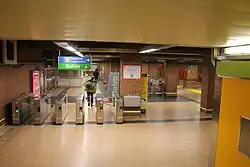 De stationshal gezien uit het noorden