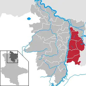 Kaart van Elbe-Havel-Land