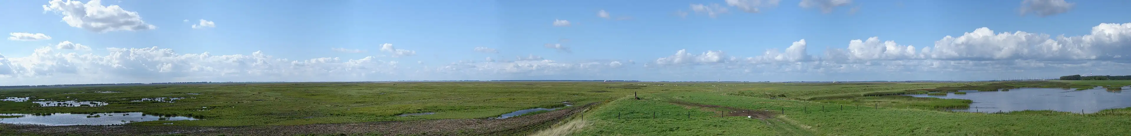 Panoramisch zicht vanaf de vogelhut