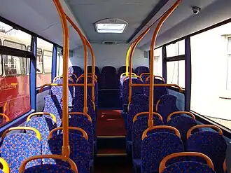 Interieur van Optare Versa