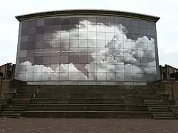 Voormalige situatie verzetsmonument bij Musis Sacrum