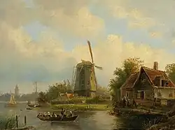 Tafereel aan het water