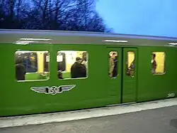 Het oorspronkelijke metromaterieel uit omstreeks 1950