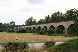 Viaduct van Gien over de rechteroever van de Loire.