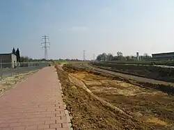 Foto in zelfde richting genomen 5 maanden later