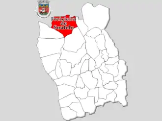 Kaart van Freixieiro de Soutelo