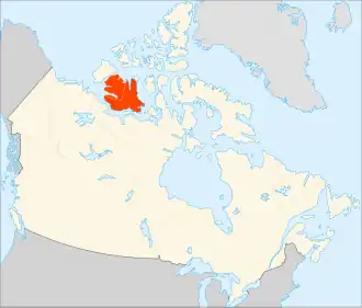 kaart met de ligging van Victoria-eiland