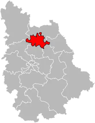 Locatie van het kanton