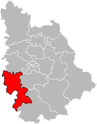 Locatie van het kanton