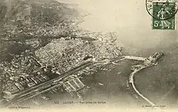 Postkaart van Geiser met zicht op Algiers.