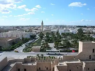 Monastir vanaf de toren van de ribat