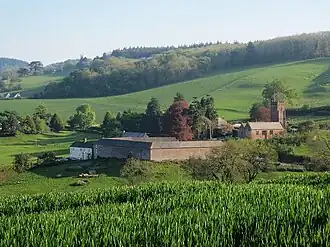 Uitzicht over Dunchideock