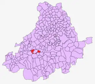 Kaart van Villafranca de la Sierra