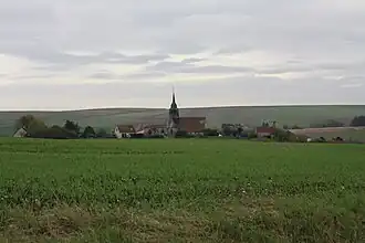 Gezicht op Chéry-Chartreuve