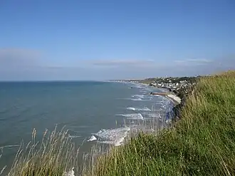 Arromanches vanuit het westen gezien